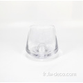 Verres en verre polygonal en verre verres de whisky